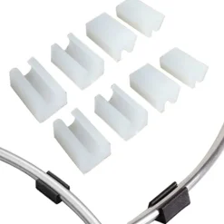 32 stk. Stolebeskyttelse til stoleben, rørformet endehætte, bufferhætte, stopper, møbelgulvbeskytter, U-formet plaststolhætter (10 mm, hvid)
