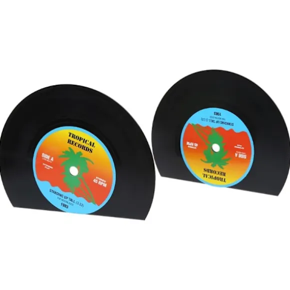 2 stk til Creative Record Shape Bogstøtter Hylder Organizer Desktop Holder Stand R
