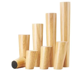 4 Stk Træben Bordben 8CM 8cm