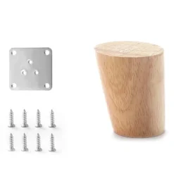 4 Stk Træben Bordben 8CM 8cm