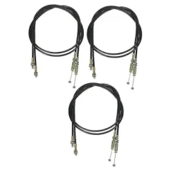 3 stk. udskiftningskabler til lænestol, sofalænestol, håndtagskabler, udløserhåndtagskabler til lænestol (LGL) Black 100.00X0.50X0.50CM