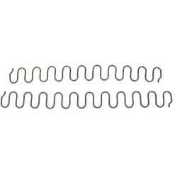 2 stk. udskiftningssofastol fjedre, møbelfjeder med clips, 45cm 50cm 60cm 65cm 70cm lang Ressort Hardware