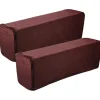 2 stk. Universal Sofa Armlænsbetræk Elastisk Armlænsbeskytter Ensfarvet Armlænsbeskyttelsesklud Kaffe