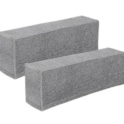 2 stk. Universal Sofa Armlænsbetræk Elastisk Armlænsbeskytter Ensfarvet Armlænsbeskyttelsesstof (grå)BY