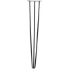 4 stk./sæt 28 tommer/30 tommer hårnålsformede metalmøbelben i massivt jern til laptopbord (30 tommer)