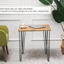 4 stk./sæt 28 tommer/30 tommer hårnålsformede metalmøbelben i massivt jern til laptopbord (30 tommer)