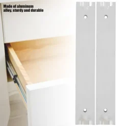 2 stk./sæt Mini Aluminium Legering Holdbar Glat Glideskinne til Skuffeskab 100mm Skuffeskinne Skab