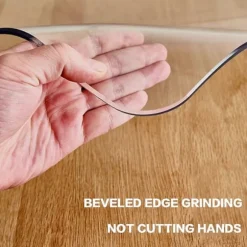 5 Størrelser Klar Pvc Bordbeskytter Rund Pvc Dug 2.0mm Tyk Skrivebordsmåtte Vandtæt Vinyl Bordbeskytter - Perfekt 60cm