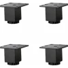 4 x Justerbare Møbelben i Aluminiumlegering (5cm/2in), Sofaben, Kaffebordsben, Vaskeskab Badeværelsesskabsfødder, 5