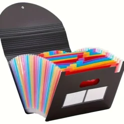 A4 Dokumentorganisator, Udvidbar Plastik Mappemappe til Papir, Kvitteringer, Kontor, Skole, Hjem 25 Fickor