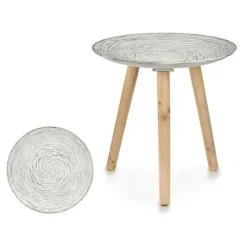 AfHævebord - Spiraler - Brun og hvid træ - 40 x 39 x 40 cm - Moderne design Brun, Vit