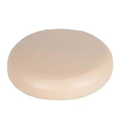 Aftageligt barstolbetræk rundt stol sædebetræk elastisk skørt PU beige