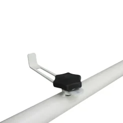 Altan Hængebord Hængebord Havebord Højdejusterbart Halvcirkelformet Ø30 Cm Terrasse Metal Hvid L60 X B45 X H50 Cm