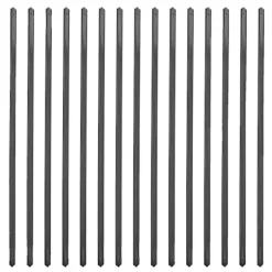 Aluminium Dæk Balustre, Mat Sort, Forboret til Nem Installation, Lige