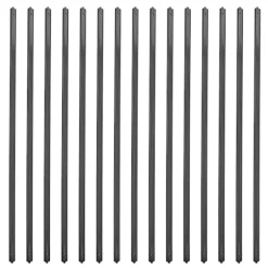 Aluminium Dæk Balustre, Mat Sort, Forboret til Nem Installation, Lige