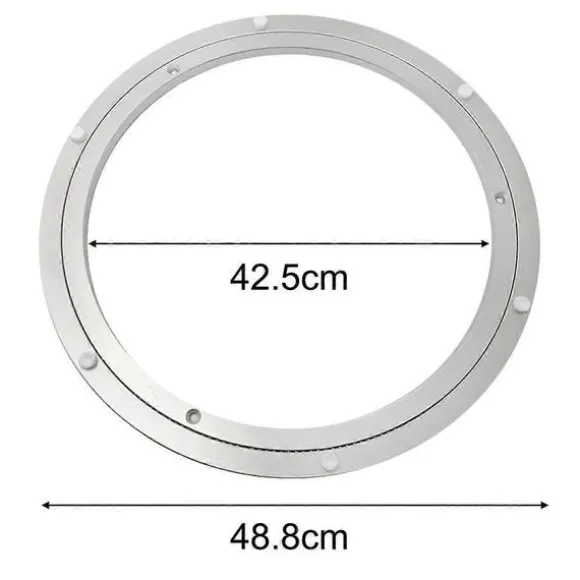 Aluminium Lazy Susan Kugleleje Med Glat Rotation, Robust Og Holdbar Kraftig Lydløs Drejering Til Møbler (20 Tommer)