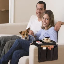 *Armlæn Organizer Sofa Opbevaringsstrimmel Bakke Multi-Pocket Telefon Maga*