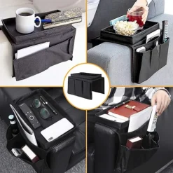 *Armlæn Organizer Sofa Opbevaringsstrimmel Bakke Multi-Pocket Telefon Maga*