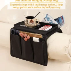 *Armlæn Organizer Sofa Opbevaringsstrimmel Bakke Multi-Pocket Telefon Maga*