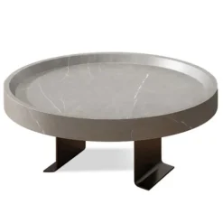 Armlænsplade Sofa | Bord til Sofaarmlæn | Justerbar, 30cm Grå Marmor