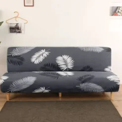 Armløs Sofa Betræk 3-Sæders Stræk Sofa Betræk Helt Dækkende