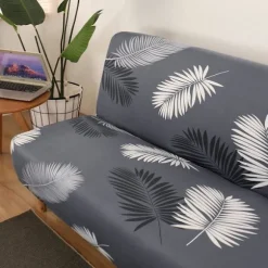 Armløs Sofa Betræk 3-Sæders Stræk Sofa Betræk Helt Dækkende