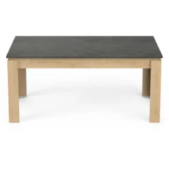 AUSTIN enkelt spisebord - 6 personer - Hamilton og Sidewalk eg indretning - L179 x D 90 x H 77 cm - DEMEYERE svart och ljust trä