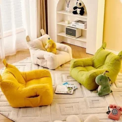 (AZC) Enkel Sofa Børn Lille Sofastol Baby Læsehjørne Børn Green