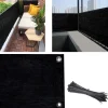 Balkon Privatlivsafskærmning Hegn Presenning, 3x16ft, UV Beskyttelse