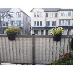 Balkon Privatlivshegn Tarpaulin, 3x16ft, UV-beskyttelse Sc