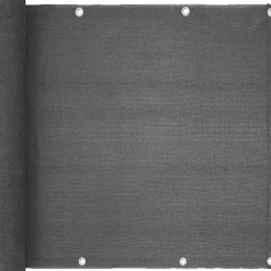 Balkon Privatlivsskærme, 0,9x5M Bred Privatlivsnet Haveskærme Beskyttelse med UV-beskyttelse (mørkegrå)_yux grey