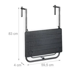 Balkonbord foldbart
