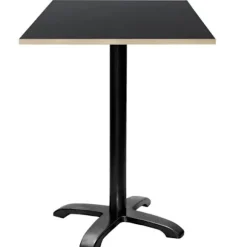 Barbord 60 x 60 cm - Bazila model sorte trækanter Svart