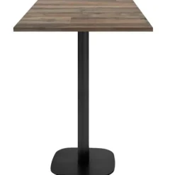 Barbord 60 x 60 cm - Rund gammel gulvmodel brun