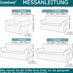 Beige 3-personers moderne sofabetræk, i Jacquard, elastisk, til