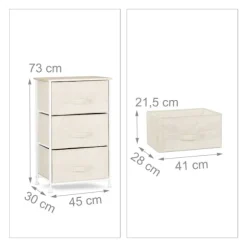 Beige reolsystem