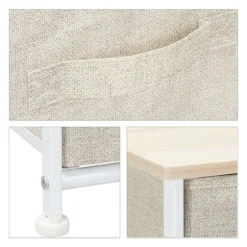 Beige reolsystem