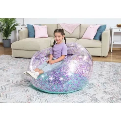 Bestway 75115 oppustelig glitterstol