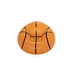Bestway Gigantisk Oppustelig Basketball Stol 114x112x66 cm +6 År Indendørs og Have 75103 Apelsin