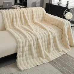 Blødt og luftigt sofabetræk 180x380cm - Off White