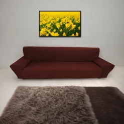 Blødt sofabetræk til stor sofa, dobbelt vandtæt møbelbeskytter med skridsikker bund, elastisk jacquard-strækbetræk, lækagesikker sofa