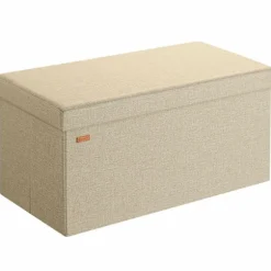 Bænk Beige 76x38x38cm MDF foldbar