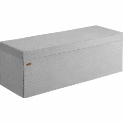 Bænk grå snor 114x38x38cm MDF foldbar