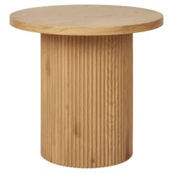 Boavista hjørnebord Ø48cm naturlig. brun