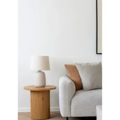 Boavista hjørnebord Ø48cm naturlig. brun