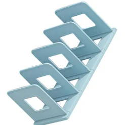 Bogorganisator Filholder PP Minimalistisk Vertikal 4 Rum Filsorterer kompatibel Klasseværelse Kontor Skrivebord Hjem Blå