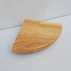 Bogreoler Hjørnehylde Egetræ Hjørnehylde 1 Stykke 18cm Flydende Naturtræ Plantestativ til Badeværelse Køkken Soveværelse