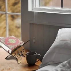 Bogstøtter i træ, hellig Koran-bogholder, bogreol ornament til læsning, Islam-bog