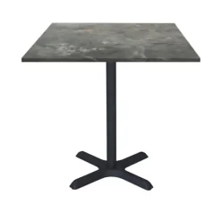 Bord 70 x 70 cm - Dina metalsten model Grå