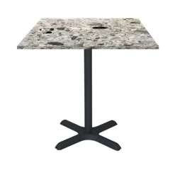 Bord 70 x 70 cm - Dina terrazzo cepp model Grå